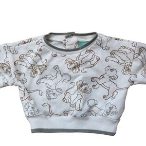 Disney Baby The Lion King Simba All‎ Over Print Pullover Sweatshirt 3/6M